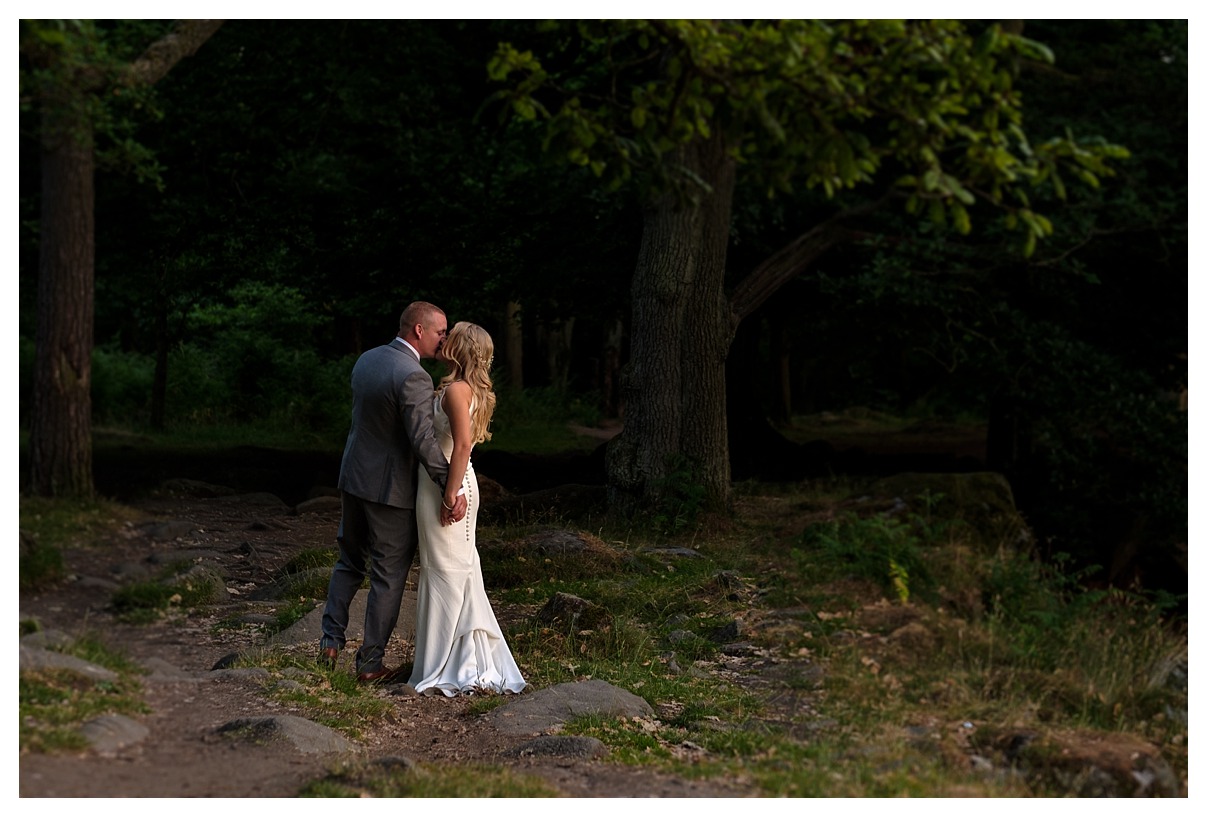 Padley Gorge at The Maynard wedding by Peak District wedding photographer Chris Loneragan 0718